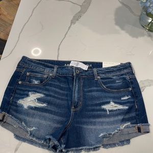 American Eagle jean Tom girl shortie shorts